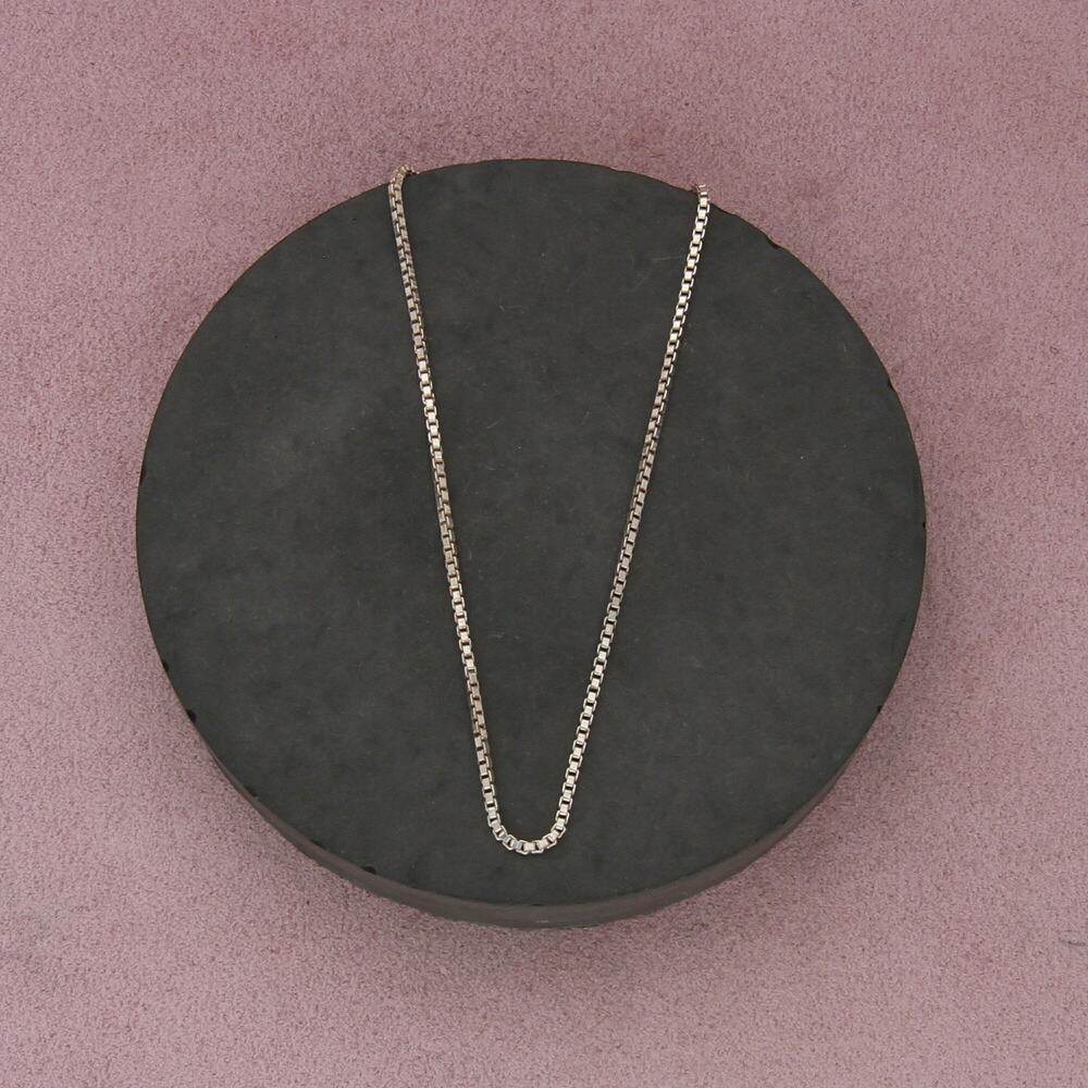 sterling silver italy 1mm box chain necklace size 16in